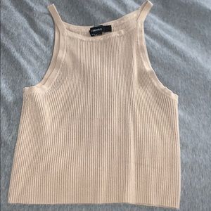 tan knit halter top